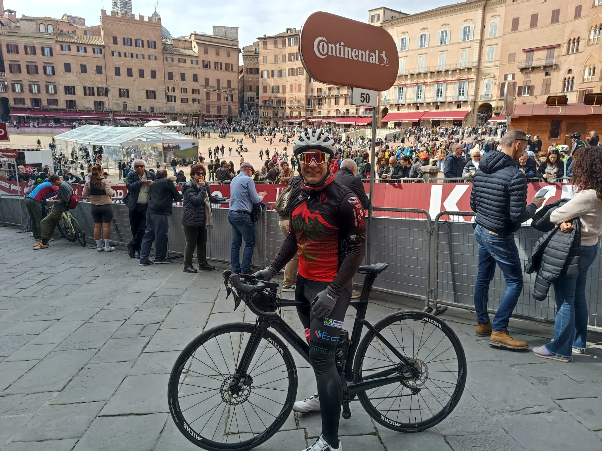 In Piazza del Campo, a due passi dal traguardo